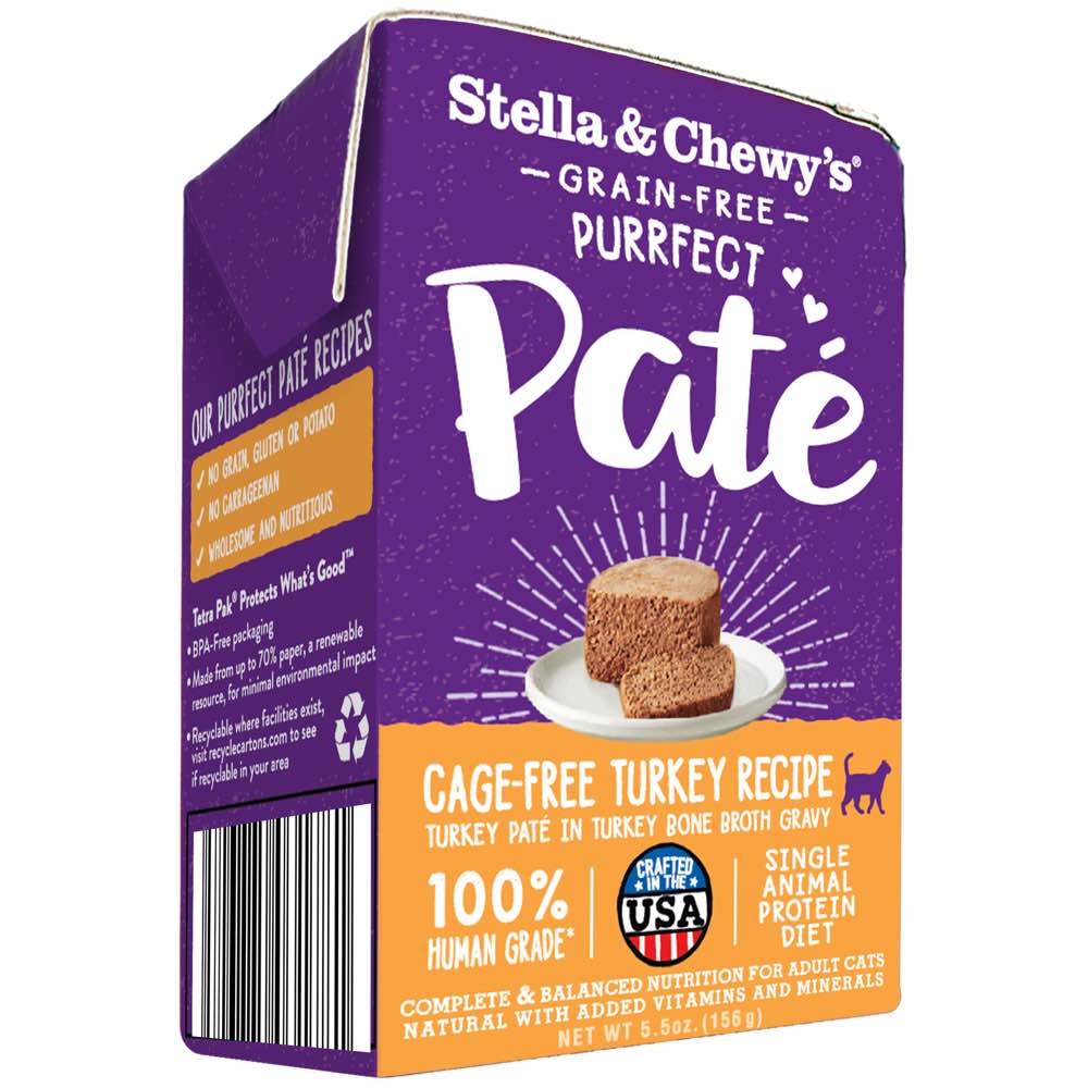 2 FOR $12: Stella & Chewy??s Purrfect Pate Cage-Free Turkey Wet Cat Food 5.5oz