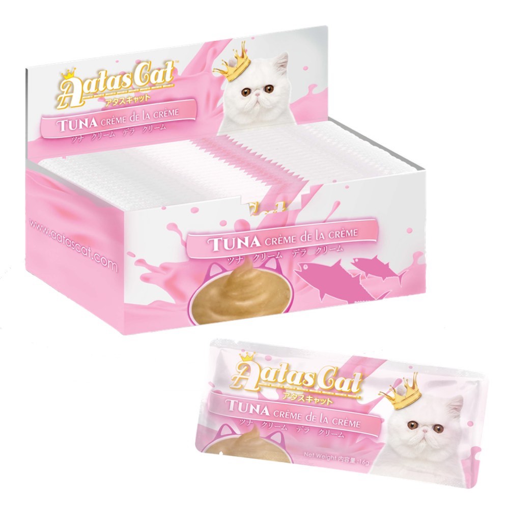 20 FOR $13: Aatas Cat Creme De La Creme Tuna Liquid Cat Treat 16gx20 (1box)