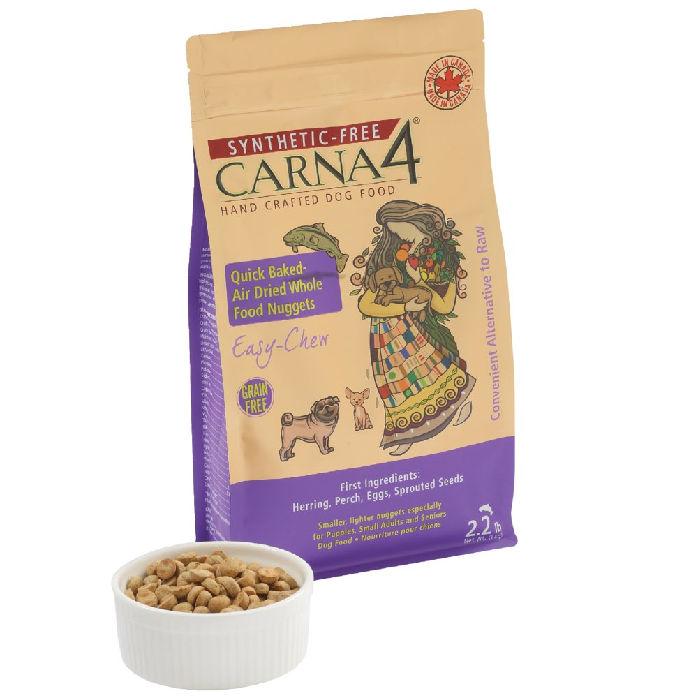 Carna4 Quick Baked Air Dried Easy Chew Fish Grain-Free Dry Dog Food 2.2lb