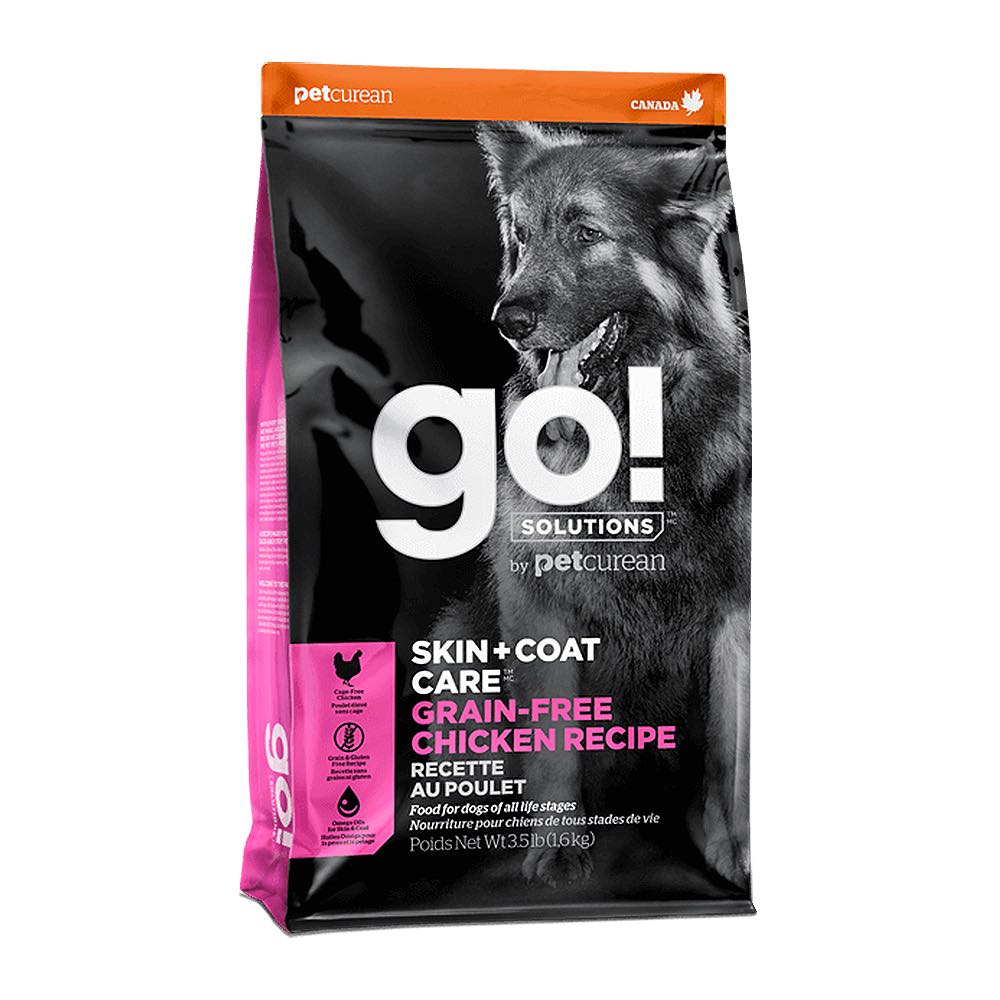 Petcurean GO! Skin + Coat Grain Free Chicken Recipe Dry Dog Food 3.5lb