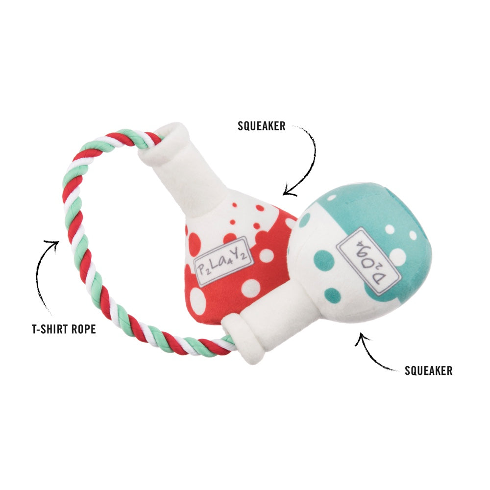 PLAY Back to School Barking Beakers Plush Dog Toy