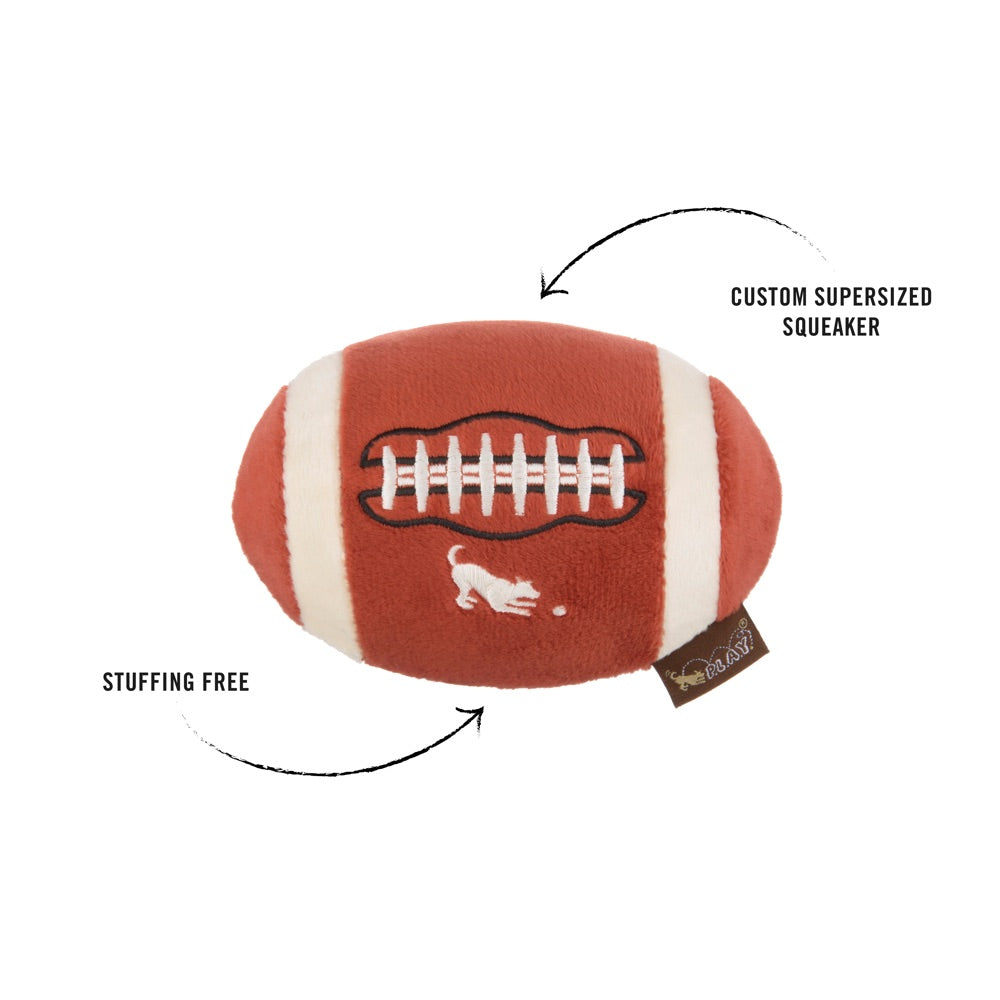 PLAY Back to School Fido??s Football Plush Dog Toy