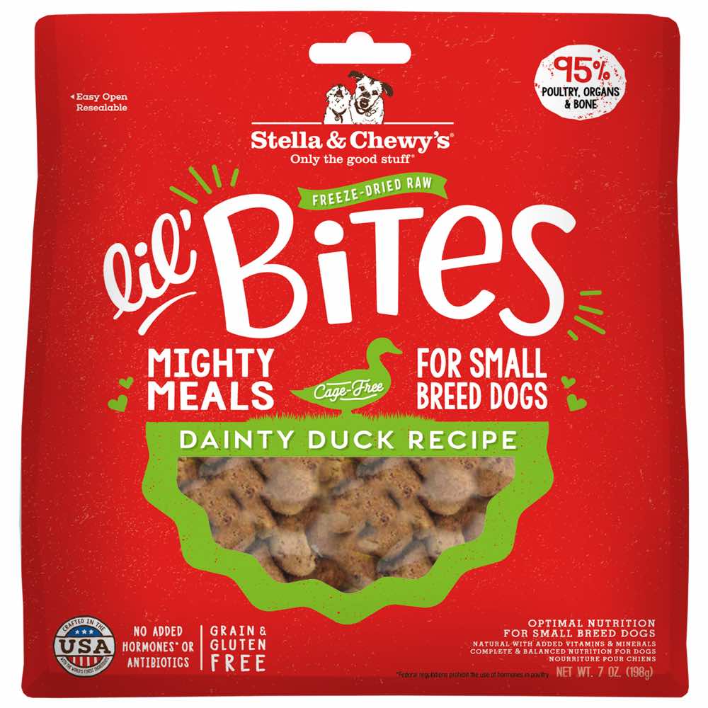 Stella & Chewy??s Lil?? Bites Dainty Duck Freeze Dried Dog Food 7oz