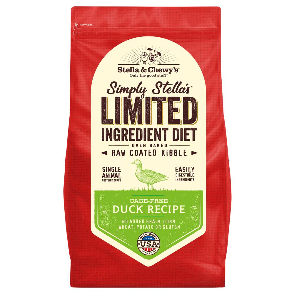 Stella & Chewy??s Limited Ingredient Diet Duck Raw Coated Grain-Free Dry Dog Food