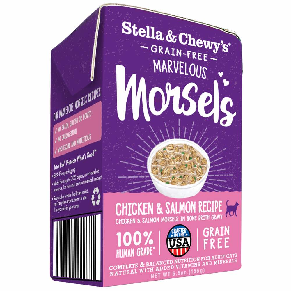 2 FOR $12: Stella & Chewy??s Marvelous Morsels Chicken & Salmon Medley Wet Cat Food 5.5oz