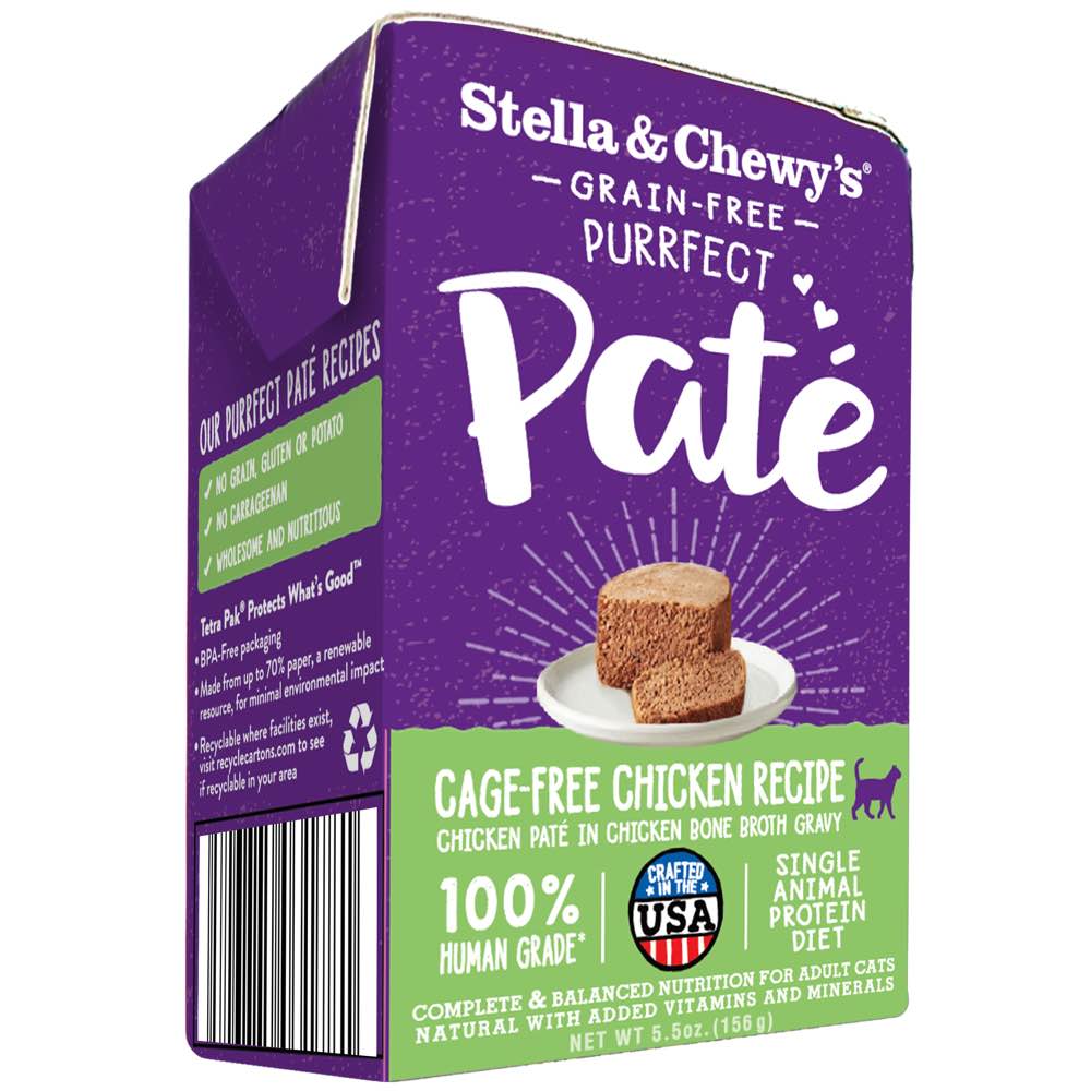 2 FOR $12: Stella & Chewy??s Purrfect Pate Cage-Free Chicken Wet Cat Food 5.5oz
