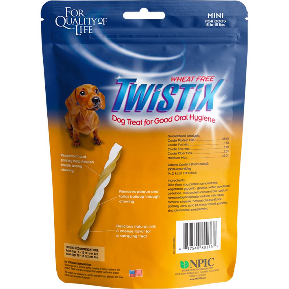 Twistix Milk & Cheese Large Dental Dog Treats 156g