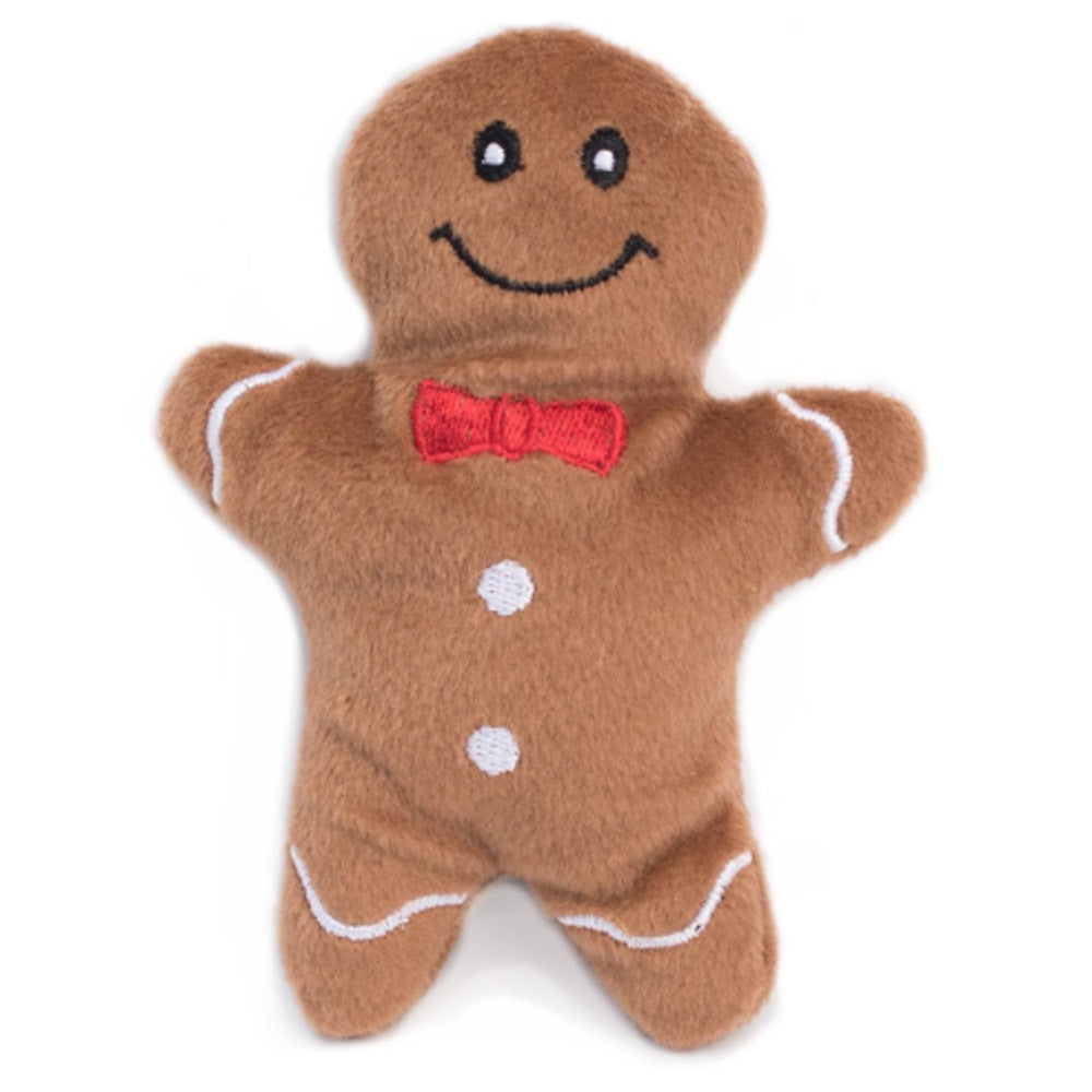 ZippyPaws Holiday Zippy Burrow Gingerbread House Dog Toy