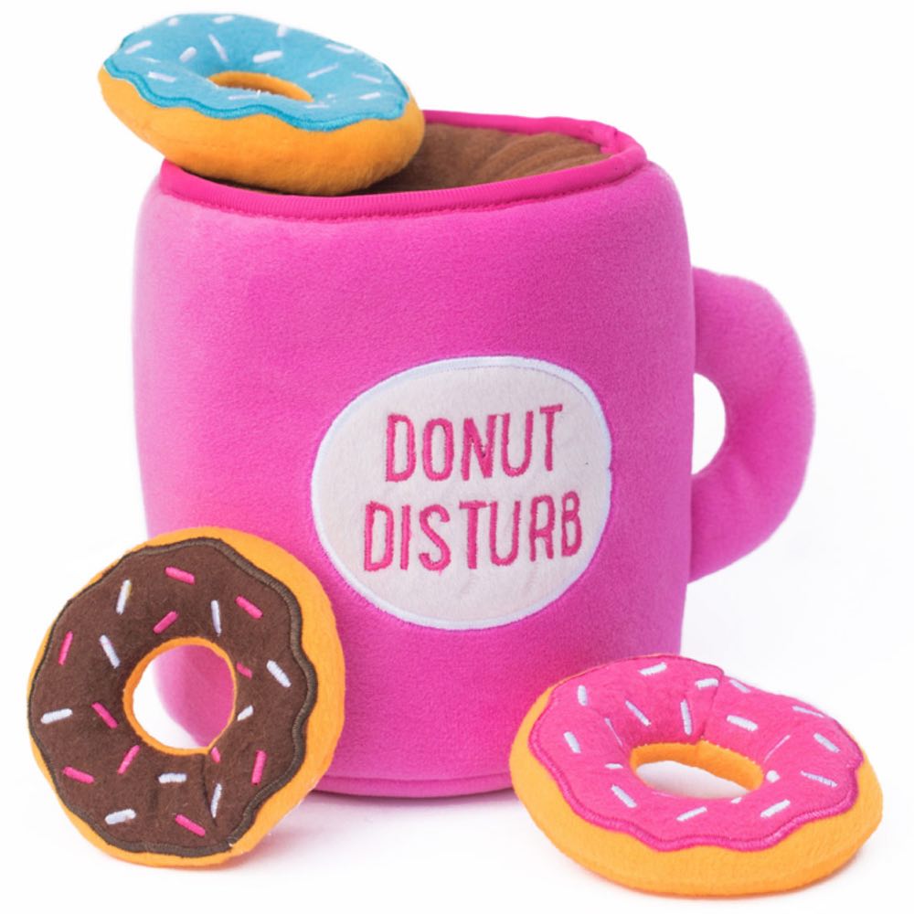 ZippyPaws Zippy Burrow Coffee And Donutz Dog Toy