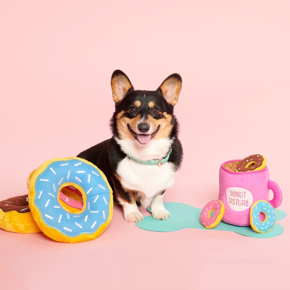ZippyPaws Zippy Burrow Coffee And Donutz Dog Toy